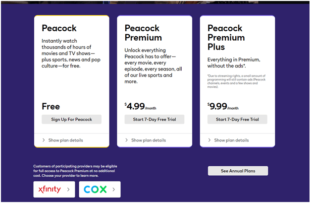 Peacock TV in Australia Subscription