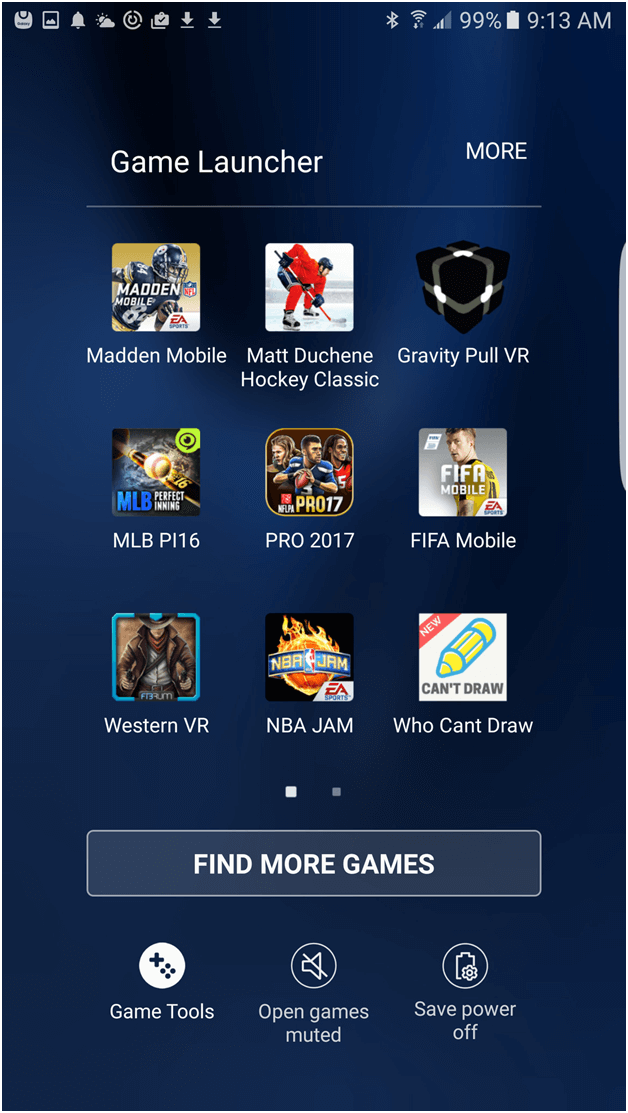 Share your game tool Samsung