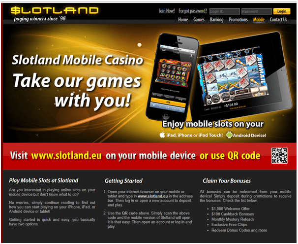 Slotland Casino Samsung App